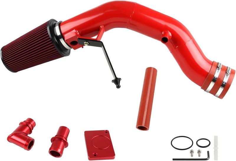 DOCAS 6.0 Cold Air Intake Kit Compatible with Ford F250 F350 Excursion 2003-2007 6.0L Diesel Engines (Red) - Image 1